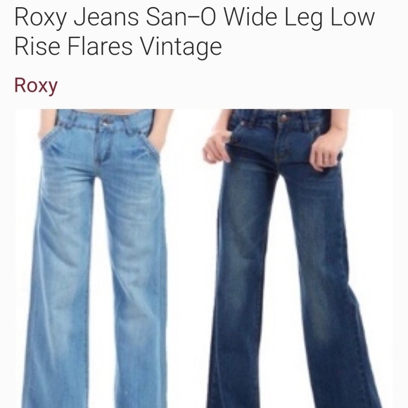 🔥VINTAGE🔥 Roxy San-o wide leg jeans - Picture 1 of 6